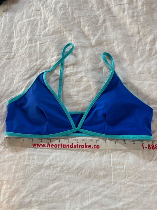 Other - Blue Triangle Swimsuit with Aqua Trim